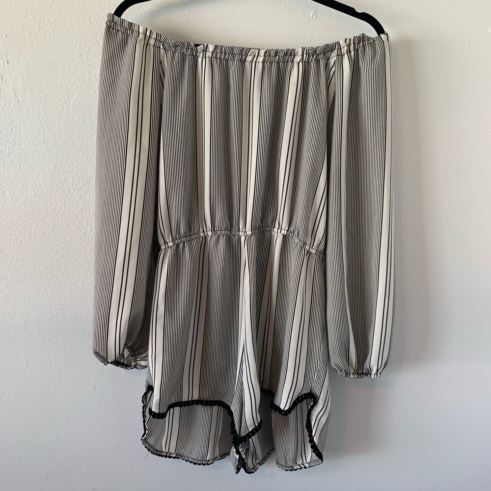 Striped romper
